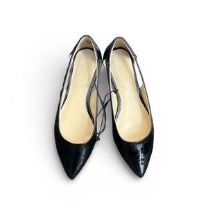 Liz Claiborne Cadence Glossy Black Flats